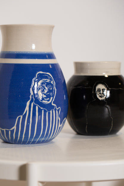 Nanna Ceramics x Kalinka blå vase
